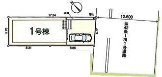 鶴ヶ島市富士見5丁目　新築分譲　東武東上線『若葉駅』徒歩20分　【栄小学区】の区画図
