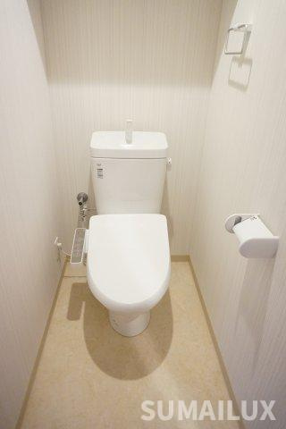 熊本市中央区渡鹿７丁目の賃貸マンションのトイレ