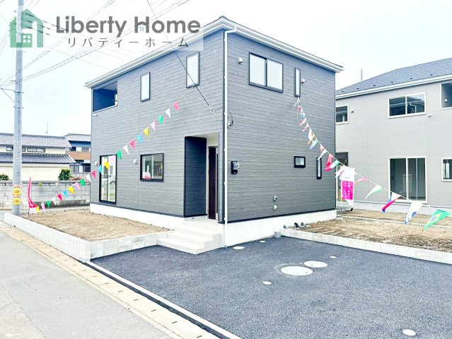 ひたちなか市平磯町第2　新築戸建　4号棟の外観|ご予約をいただければ、『平日の空いた時間』『周辺物件まとめて見たい』『1件だけ見たい』ももちろん可能です♪
お気軽にお問合せください♪