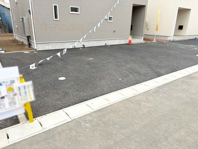 常陸大宮市姥賀町第3　新築戸建て　3号棟の駐車場|カースペースは2台お停めいただけます♪