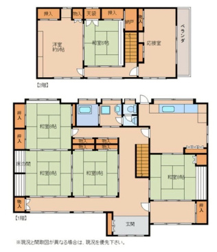 【間取り】 | 田村市滝根町 中古戸建