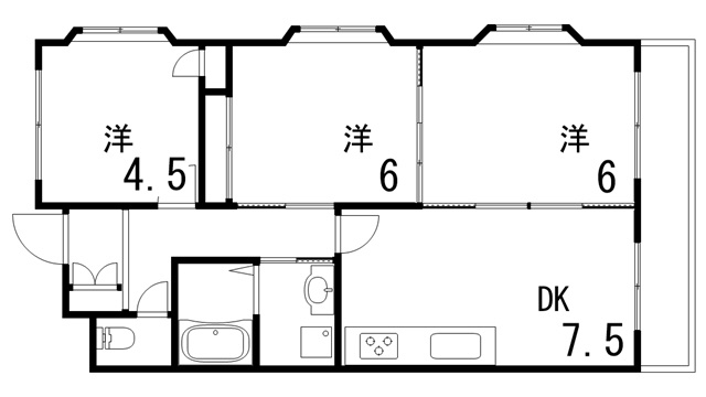 エスポワール六甲の間取り