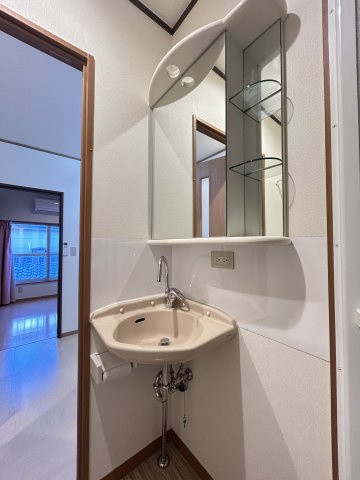 春日部市小渕の賃貸マンションの独立洗面台