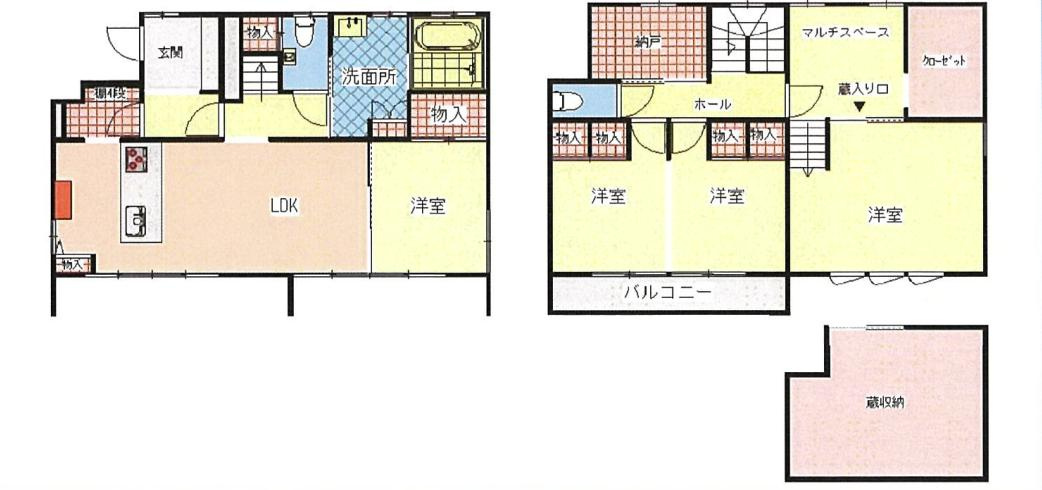 結城市結城　中古戸建の間取り