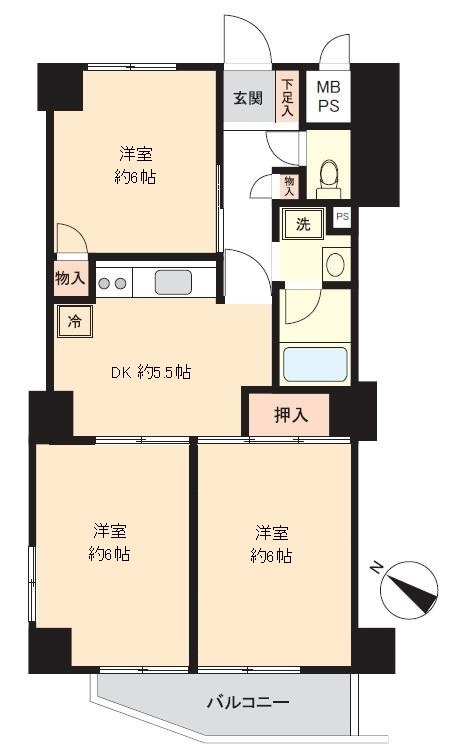 VIP日本橋浜町の間取り