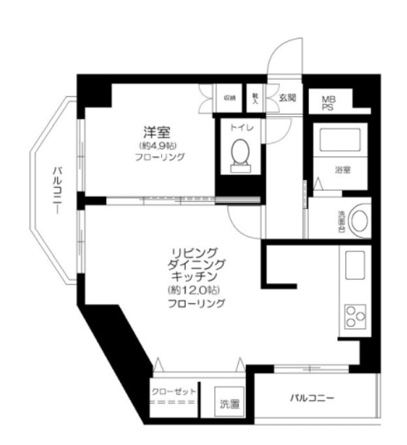 ルーブル野方の間取り