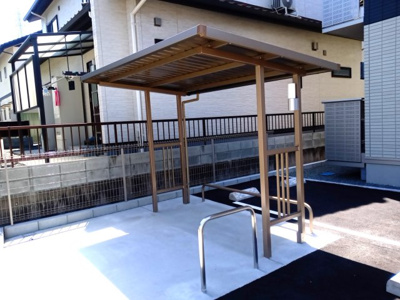 【その他共用部分】 | D-ROOM川北 | 屋根付き駐輪場