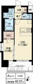 スプランディッド中之島DUEの間取り