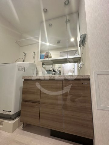 サンクレイドル大手前　中大江小学校区の独立洗面台|サンクレイドル大手前　独立洗面台