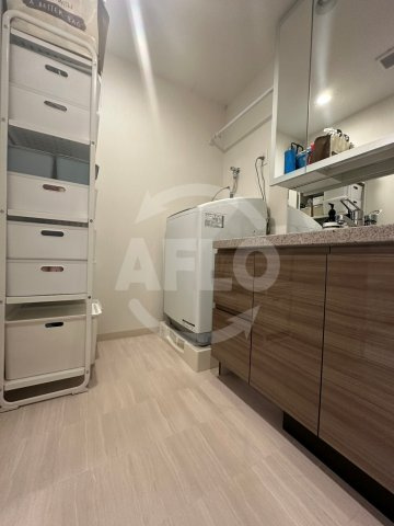 サンクレイドル大手前　中大江小学校区の洗面所|サンクレイドル大手前　洗面所