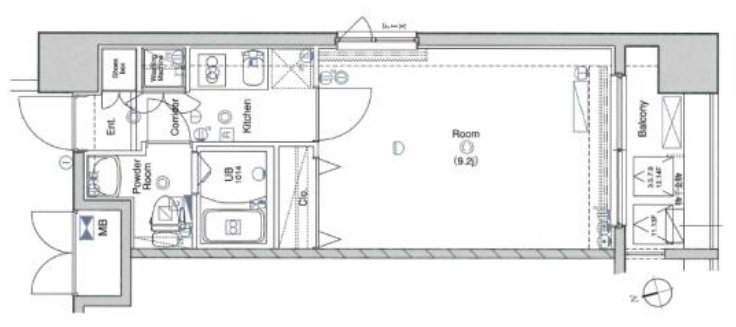 メイクスデザイン東陽町の間取り