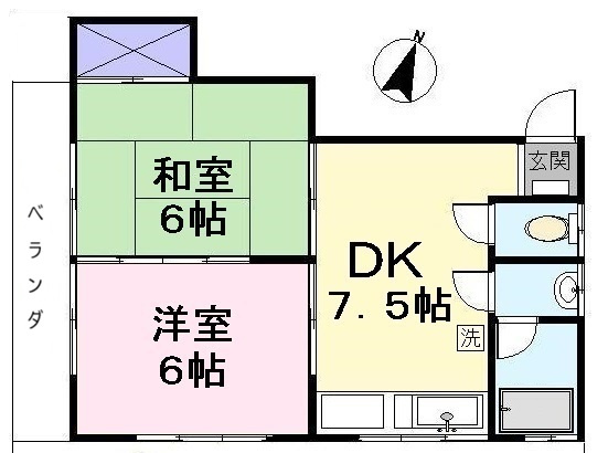 東栄コーポの間取り