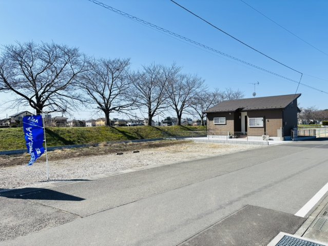 敷地面積６３坪　売地　川越市渋井の外観|現地写真（2026年3月撮影）敷地面積６３坪！建築条件なし売地！桜通り♪春を待つ楽しみを、一生の住まいに♪毎年、ご自宅がお花見の特等席になる贅沢♪