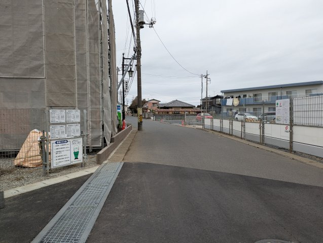 茨城町長岡第４の前面道路含む現地写真|前面道路含む現地写真です