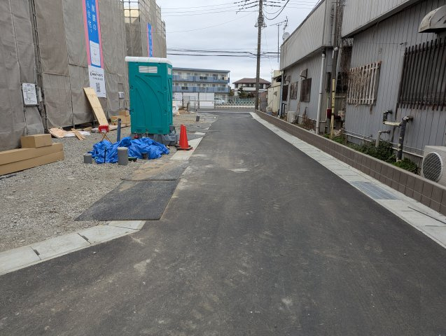 茨城町長岡第４の前面道路含む現地写真|前面道路含む現地写真です