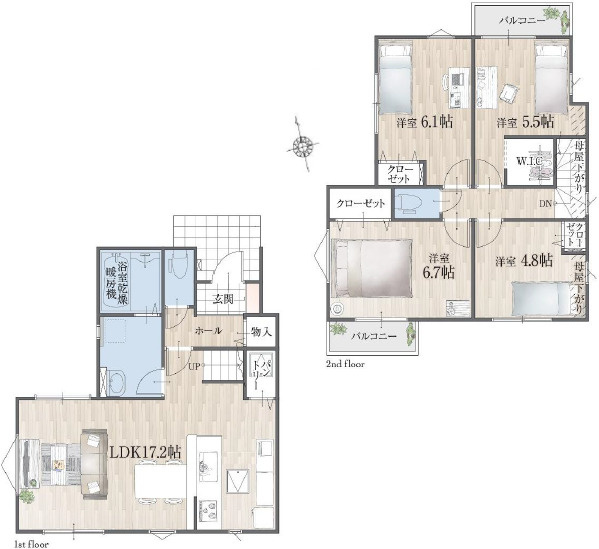 KEIAI CRAFT PiT 川越市砂1期の間取り|4LDK