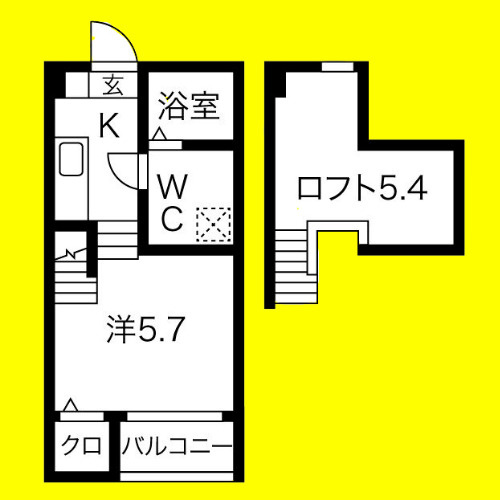 プレンフルIII　名古屋市賃貸　仲介手数料無料の間取り