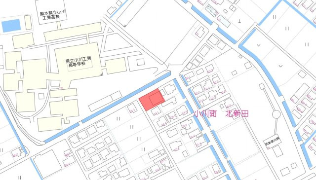 北新田売土地（倉庫付き）の地図
