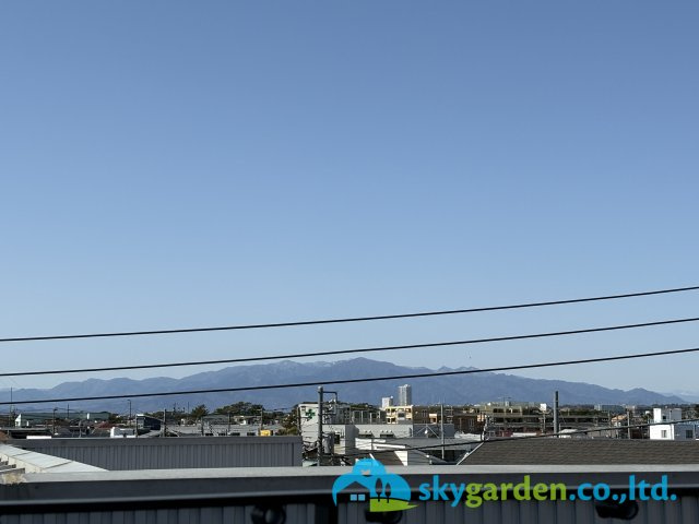 藤沢市片瀬3丁目　一戸建ての展望|大山・丹沢方面を遠望