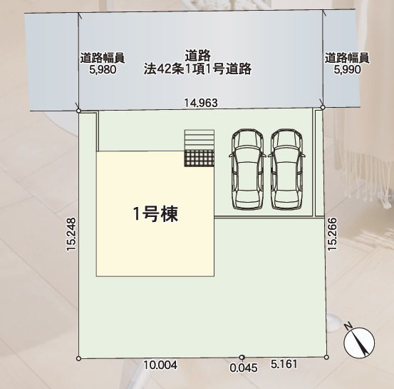 Cradlegarden　 水戸市笠原町　第6　限定1棟！の前面道路含む現地写真|並列駐車可能なカースペース確保。気になる他の物件と合わせての現地ご案内も可能です。HPから、またお電話でも、お気軽にお問い合わせください。

