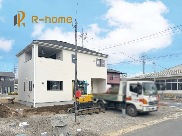 常陸大宮市姥賀町第3　新築戸建て　8号棟の外観|近隣の同仕様完成物件をご見学いただけます♪