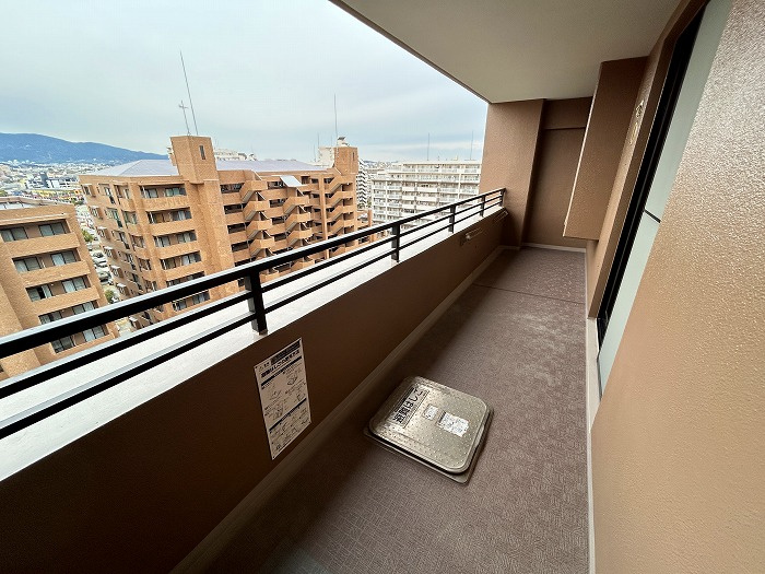 サンリヤンガーデン春日Ⅴ番館のバルコニー