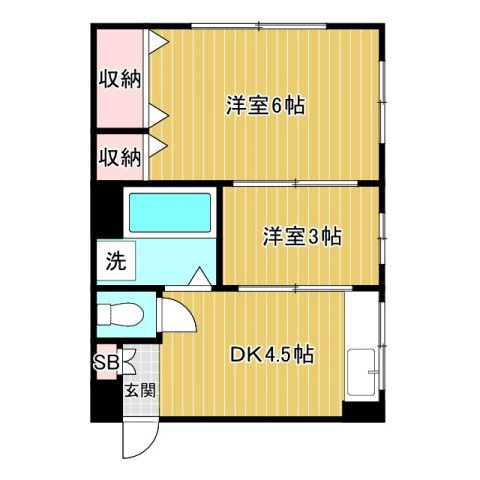 椿ビルの間取り