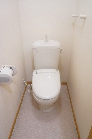 グレイスフルⅡのトイレ|落ち着いた色調のトイレです