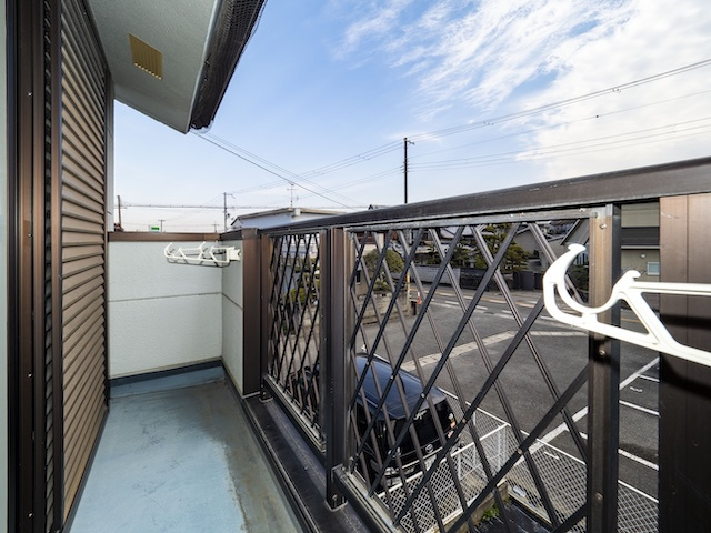 コーポすみれのバルコニー