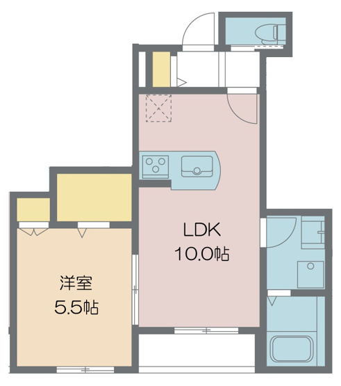 【間取り】 | ドミール西川口 | 1.3帖のWICのあるお部屋です