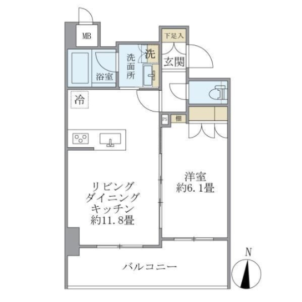 レクシード両国駅前の間取り