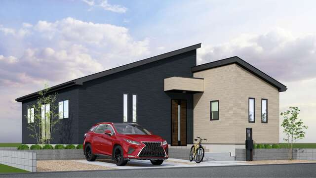 ４３８６佐倉市江原台８期１棟の外観パース