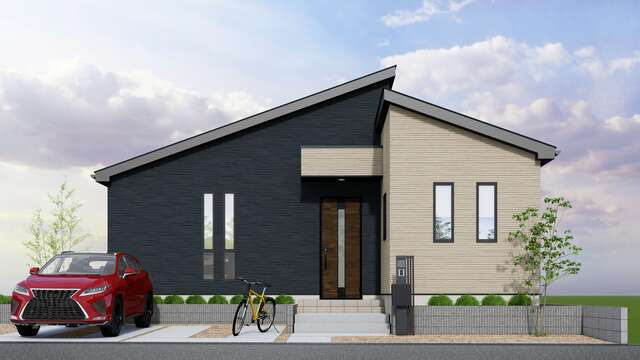 ４３８６佐倉市江原台８期１棟の外観パース