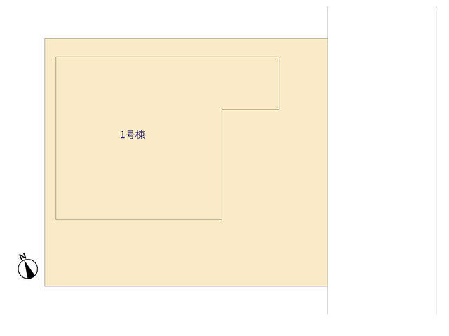 ４３８６佐倉市江原台８期１棟の区画図