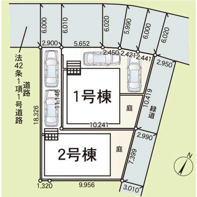 成田市玉造　第１２の区画図
