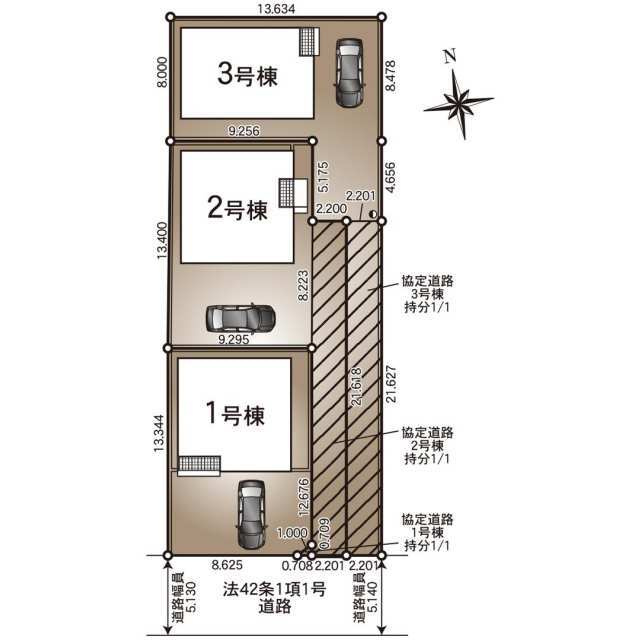 野田市七光台　第１９の区画図