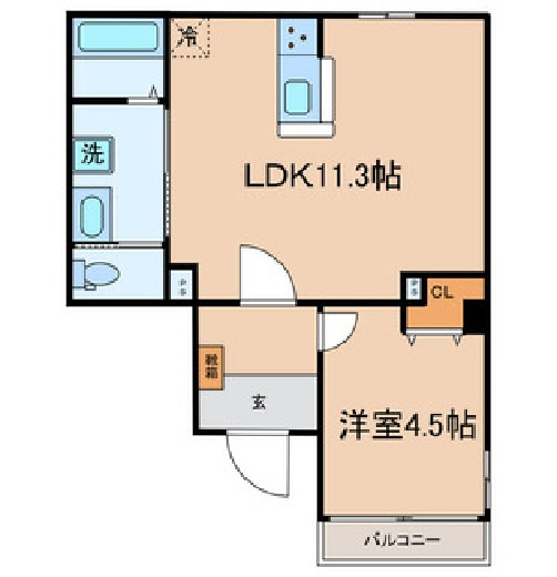 ジューニョ内神田の間取り