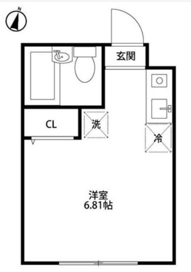 キャトルメゾン野方の間取り|ワンルームタイプのお部屋☆