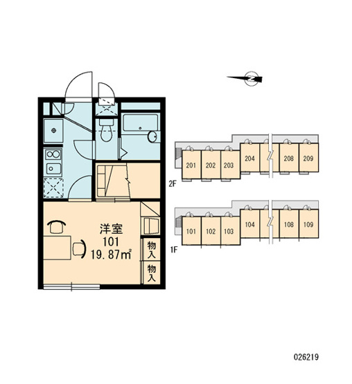 【区画図】 | レオパレスラプリマヴェーラ | 画像3