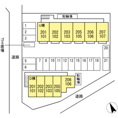 【区画図】 | ヴィルオランジュUD(ヴィルオランジュユーディー)