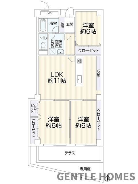高宮ハウスⅡの間取り