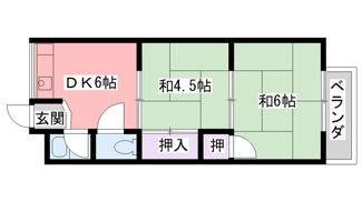 【間取り】 | 社前ハイツ