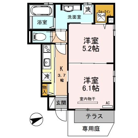 フラワーハイムの間取り