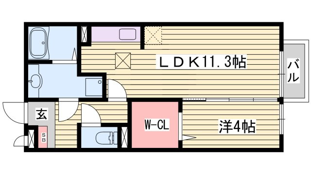 サンシャイン砥堀の間取り