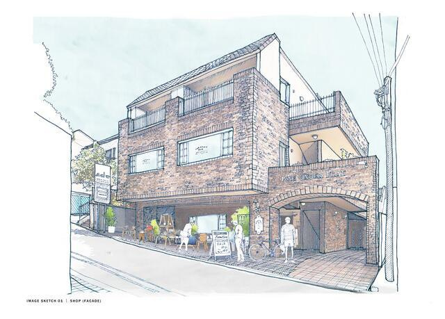 【外観パース】 | 部屋番号：B1F、倉庫 |  