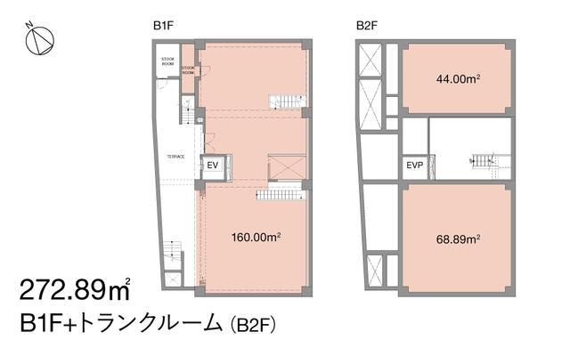 【間取り】 | 部屋番号：B1F、倉庫 |  