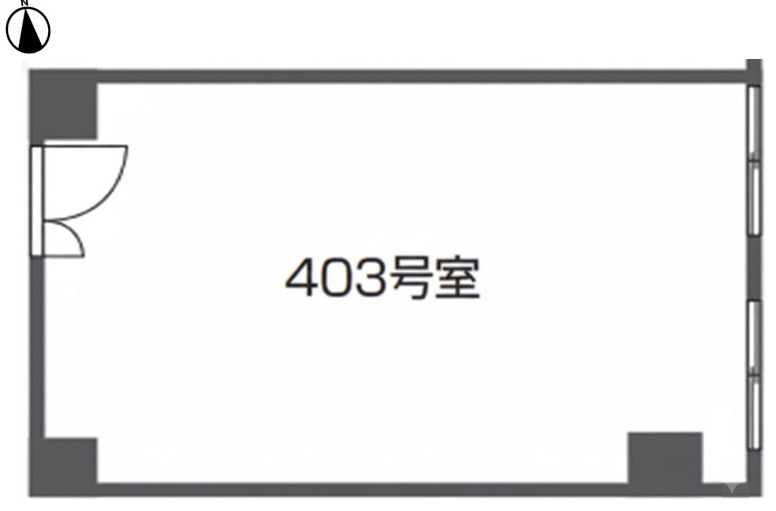 大阪市中央区瓦町２丁目の店舗事務所の区画図