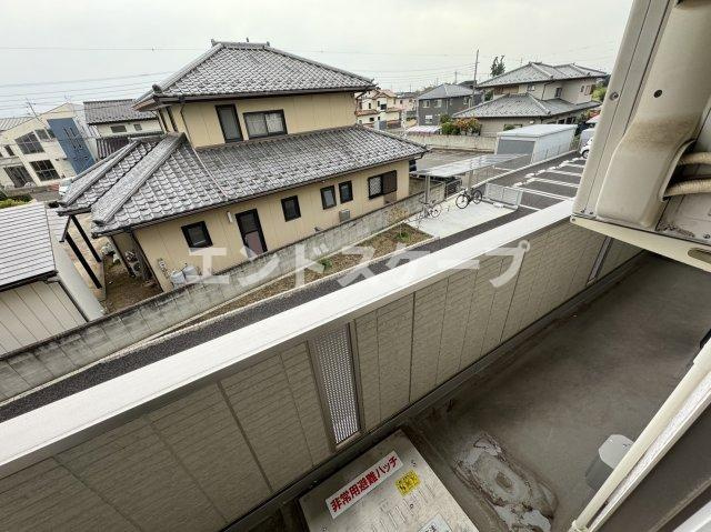 ミュールグレース　Ｂのバルコニー|高崎、前橋エリアのお部屋探しはエンドスケープまで！お客様の理想お聞かせ下さい♪