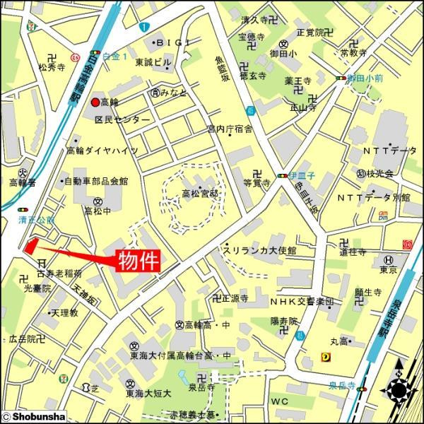 高輪パーク・ホームズの地図