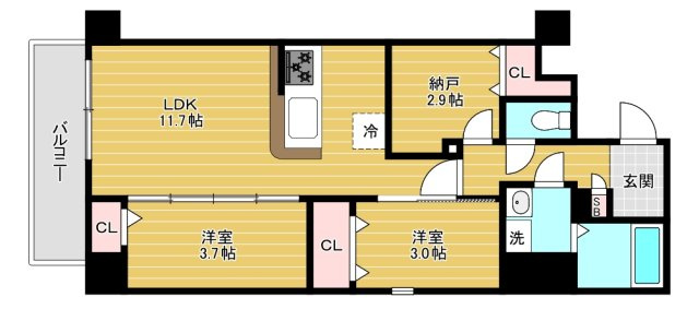 アルファコート葛西の間取り